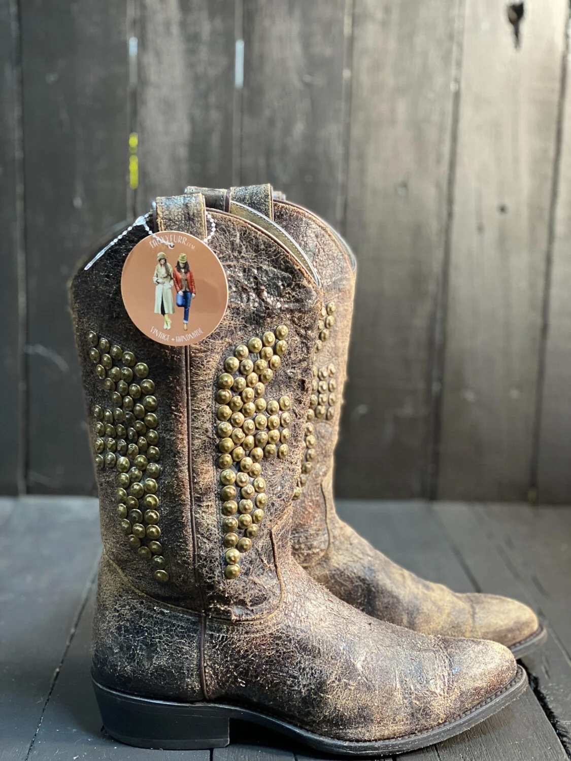 Frye studded 2025 cowboy boots